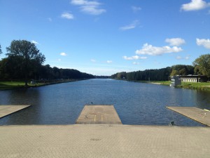 A view over the Bosbaan water track