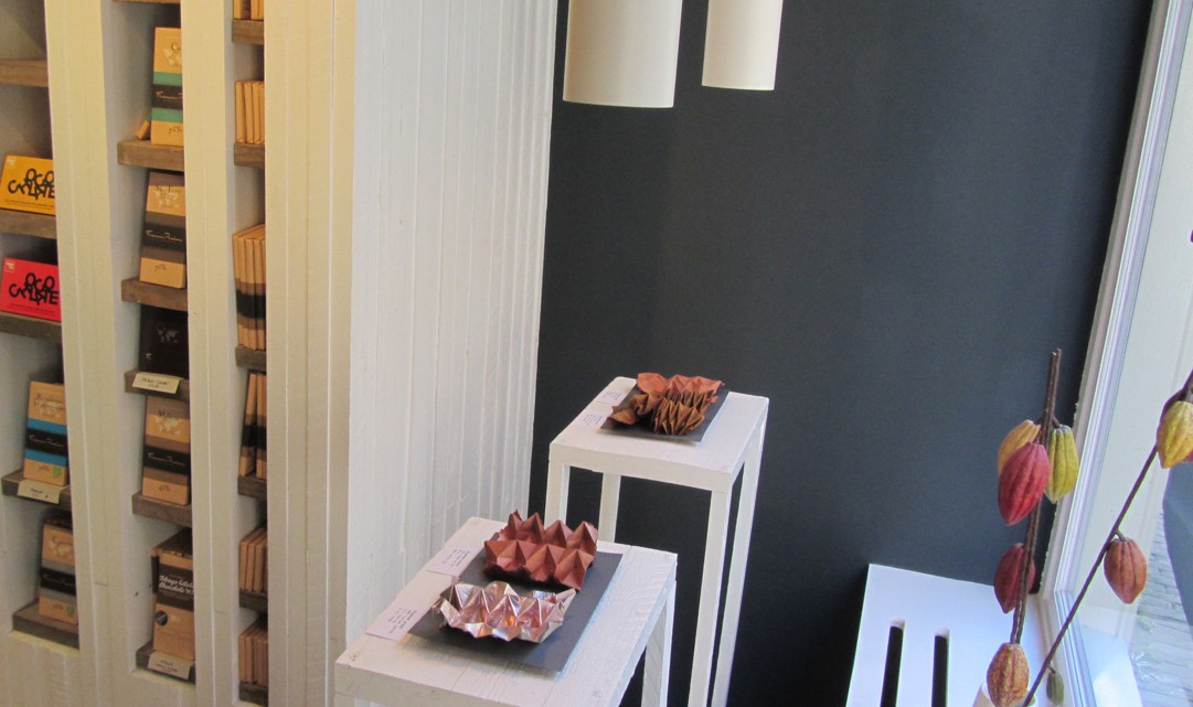 Creative display of chocolate at Chocolátl