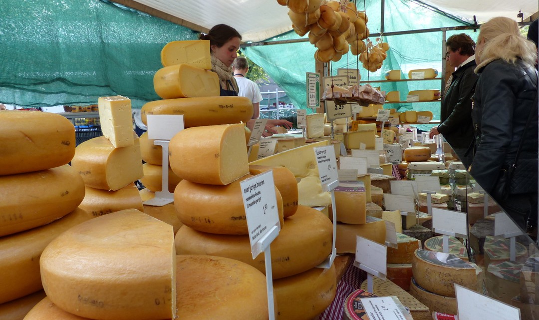 Cheese market stall