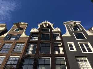 A row of canal house gables