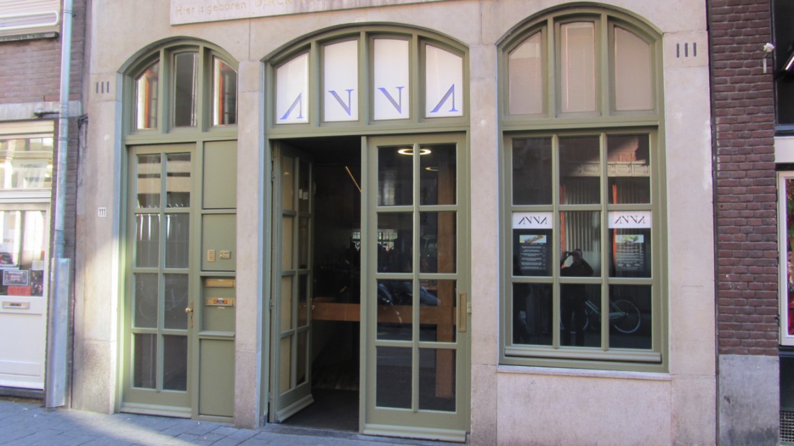 Entrance to Restaurant Anna, Warmoesstraat Amsterdam